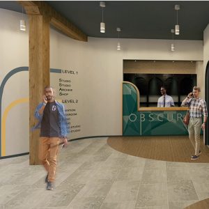 Interior rendering of entrance