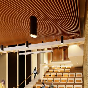 Perspective view of 2st floor auditorium