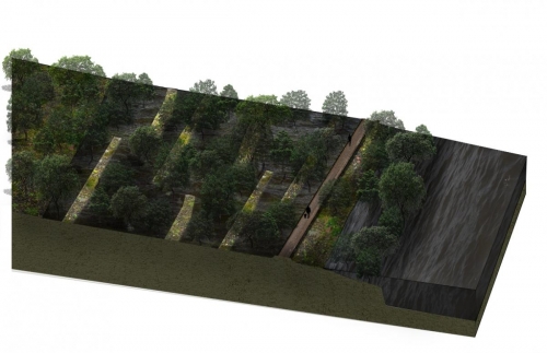 Axonometric Diagram Spring River Levels