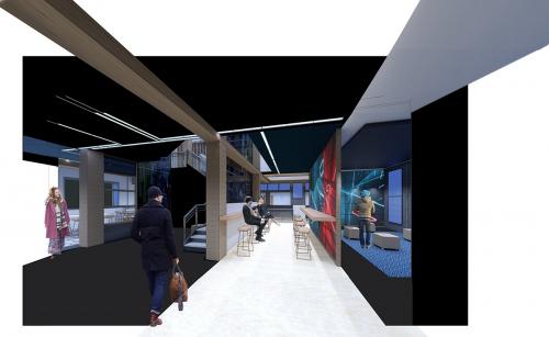 VR Feature to Café Hallway