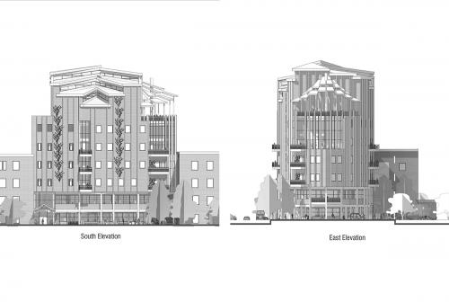 North and East Building Elevations