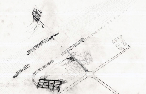 conceptual  site plan/axonometric