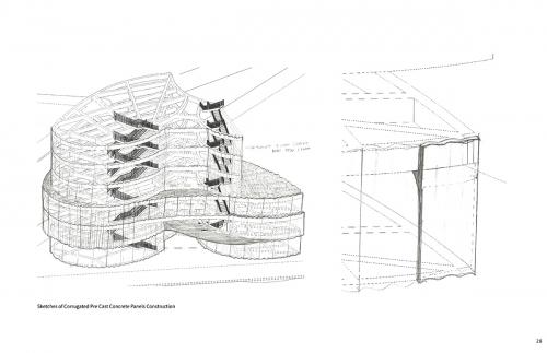 Sketches of Precast Corrugated Concrete Construction