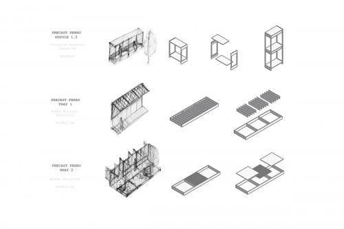 Ferrocement modular thresholds