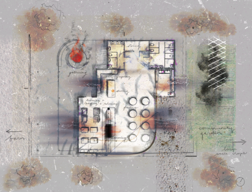 Plan of community dwelling 