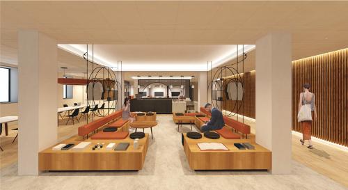 First Floor – Communal Seating with Integrated Retail & Café