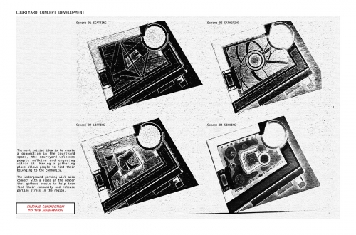 courtyard concept development